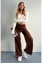 Limited Edition Cream Color Premium Yarn Knitwear Knit Pants - 4