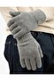 Men's Gloves Winter Knitted Gray Gloves - 6