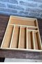 35X40 cm Wooden Cutlery Holder Inside Drawer Dinnerware and Serving Utensils Organizer - 6