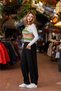 Black Color Casual Trousers with Pocket Detail - 3