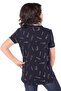 Boy's Printed Polo Neck Buttoned Short Sleeve T-Shirt - 2