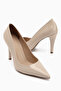 Nancy Ecru Patent Leather Women's High Heel Shoes Stiletto