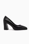 Doriana Black Blunt Toe Women's Heeled Shoes - 4