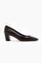 Jelina Brown Thick Heeled Women's Shoes - 5