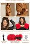 Plush Faux Fur Oversleeve Fluffy Cuff Wristband - Vegan Toscana Red - 4