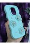 Xiaomi Redmi Note 9 Compatible Water Green Pearl & Tulle Floral Stylish Phone Case - 4
