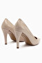 Nancy Ecru Patent Leather Women's High Heel Shoes Stiletto - 6