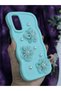 Samsung Galaxy S20 Fe Compatible Water Green Pearl & Tulle Floral Stylish Phone Case - 3