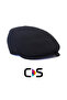 Black Beanie - Winter Cashmere Fabric - Standard Size Hat - 2
