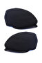 Black Beanie - Winter Cashmere Fabric - Standard Size Hat - 6