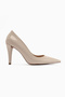 Nancy Ecru Patent Leather Women's High Heel Shoes Stiletto - 4