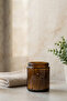 Amber Glass Cotton Bud Jar – Ear Swab Box with Screw Lid, Bathroom Organizer - 7