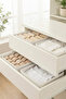 2-Piece White Drawer Cabinet Organizer Storage Box Children's and Baby's Room Organizer Set - 4
