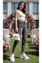 Snow Gray Super High Waist Comfort Stretch Fabric Stretchy Mom Jean Denim Pants