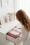 2-Piece Pink Drawer Cabinet Organizer Storage Box Children's and Baby's Room Organizer Set - 5