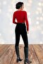 Stylish Body Blouse with Low-Cut Chest and Metal Ring Detail 10131 - 4