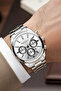 Men's Wristwatch with Calendar Steel Case & Steel Strap Silver-White Zmfer214 - 2