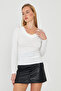 Drape Collar Sandy Long Sleeve Blouse - 738
