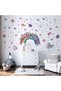 Rainbow Watercolor Wall Sticker Set - Matte, Removable, Kids Room Decor