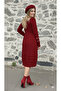Heart Embroidered Stylish Knit Dress - 5