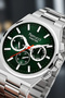 Function Men's Wristwatch Steel Case & Steel Band Silver-Green Zmfer216 - 4