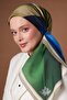 Light Mink Patchwork Pattern Aura Scarf - 3