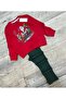 Girl's Christmas Deer-Themed Christmas Double Set