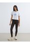 White Crew Neck Printed Women's Sports T-Shirt - 2