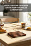 Wooden Square Trivet |   Teapot and Pot Coaster |   Heat Resistant 15X15 cm Kitchen Mat - 3