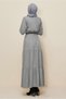 Belted Bicycle Neck Dress 46014 - 4