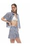 Navy Blue Women's Regular Fit Shorts 5Sak40417Pw - 3