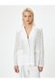 Fisto Blazer Jacket with Flap Pocket Detail and Button Closure - 3