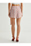Fruit Patterned Mini Skirt with Tie Detail - 4