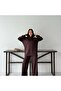 Hooded Modal Fabric Top and Bottom Hijab Tracksuit Set - 2