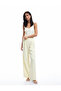 Lined Pocket with Pleat Detail Palazzo Pants
