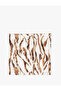Abstract Patterned Square Satin Shawl - 2