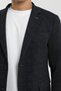Buttoned Double Pocket Flap Slit Cotton Lycra Patterned Men's Jacket - 4