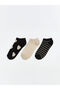 Quality Pieces from Çelebi Store Embroidered Women's Booties Socks 3-Piece
