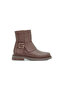 Genuine Leather Rubber Sole Zippered Women's Boots - Zb0602