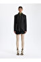 Draped Jacket with Khaki Belt