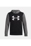 Boy's Ua Rival Fleece Colorblock Graphic Hooded Sweatshirt 6004994-001