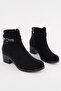 Bln-210 Thick Heel Stone Detailed Boots
