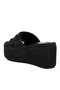 Women Black Diamante & Rhinestone Platform Sandals - 3