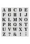 Stencil Letter Painting Template X062 Letter Height 10 cm - 2