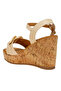 Women Cushion Chain Pin Buckle Wedges in Beige - 3