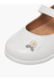 Girls Floral Applique Hook and Loop Mary Jane Shoes - 6