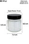 255 ml Jar with Black Deep Lid 255 Cc Transparent Jam, Marmalade Glass Jar Deep 1 Piece - 5
