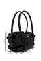 Women's Faux Leather Black Floter Arm Bag - 2