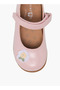Girls Floral Applique Hook and Loop Mary Jane Shoes - 4