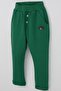 Baby Boy Sweatpants with Teddy Bear Emblem, Button Accent Pieces, 9 Months-3 Years, Dark Green - 3